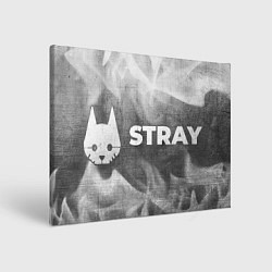 Холст прямоугольный Stray - grey gradient по-горизонтали, цвет: 3D-принт