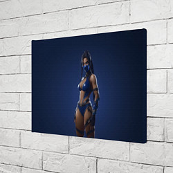 Холст прямоугольный Китана в латексном костюме, цвет: 3D-принт — фото 2