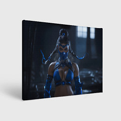 Холст прямоугольный Китана с косичками, цвет: 3D-принт