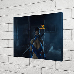 Холст прямоугольный Мортал комбат - боец Китана, цвет: 3D-принт — фото 2