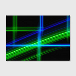 Холст прямоугольный Color blue black green, цвет: 3D-принт — фото 2