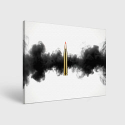Холст прямоугольный Патрон и черный дым, цвет: 3D-принт