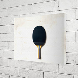 Холст прямоугольный Черная ракетка для пинг понга, цвет: 3D-принт — фото 2