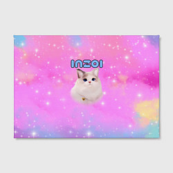 Холст прямоугольный Inzoi розовый фон, цвет: 3D-принт — фото 2