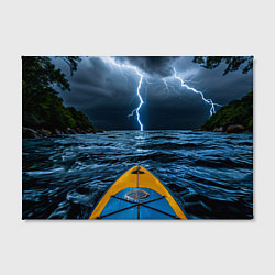 Холст прямоугольный На сабе в грозу, цвет: 3D-принт — фото 2