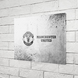 Холст прямоугольный Manchester United - white gradient по-горизонтали, цвет: 3D-принт — фото 2