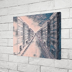 Холст прямоугольный Сумрачный город, цвет: 3D-принт — фото 2