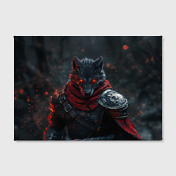 Холст прямоугольный Волк воин в доспехах, цвет: 3D-принт — фото 2