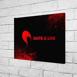 Холст прямоугольный Date A Live - red gradient по-горизонтали, цвет: 3D-принт — фото 2