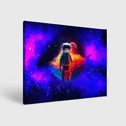 Холст прямоугольный Огненный путь космонавта, цвет: 3D-принт
