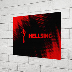 Холст прямоугольный Hellsing - red gradient по-горизонтали, цвет: 3D-принт — фото 2