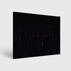 Холст прямоугольный Color black pink, цвет: 3D-принт
