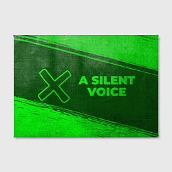 Холст прямоугольный A Silent Voice - green gradient по-горизонтали, цвет: 3D-принт — фото 2