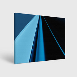 Холст прямоугольный Black blue, цвет: 3D-принт