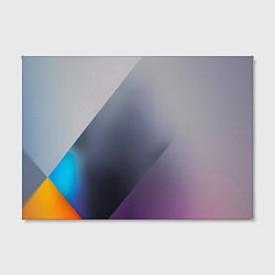 Холст прямоугольный Color grey with stripes, цвет: 3D-принт — фото 2