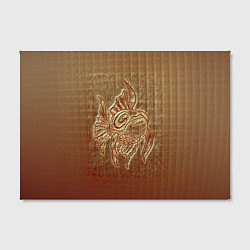 Холст прямоугольный Рыбка на тетрадном листе, цвет: 3D-принт — фото 2