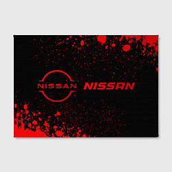 Холст прямоугольный Nissan - red gradient по-горизонтали, цвет: 3D-принт — фото 2