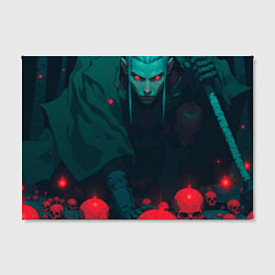 Холст прямоугольный Мастер черепов - колдун, цвет: 3D-принт — фото 2