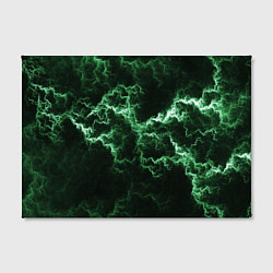 Холст прямоугольный Lightning green line, цвет: 3D-принт — фото 2