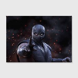 Холст прямоугольный Нуб Сайбот и искры, цвет: 3D-принт — фото 2