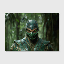 Холст прямоугольный Рептилия с зелеными глазами, цвет: 3D-принт — фото 2