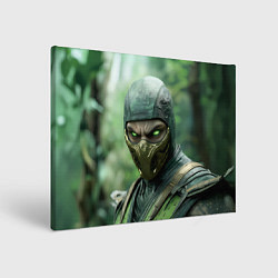 Холст прямоугольный Рептилия в классической маске, цвет: 3D-принт