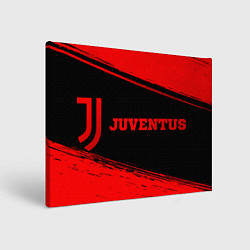 Холст прямоугольный Juventus - red gradient по-горизонтали, цвет: 3D-принт