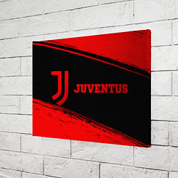 Холст прямоугольный Juventus - red gradient по-горизонтали, цвет: 3D-принт — фото 2
