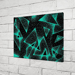 Холст прямоугольный The triangle is light blue, цвет: 3D-принт — фото 2