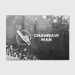 Холст прямоугольный Chainsaw Man - grey gradient по-горизонтали, цвет: 3D-принт — фото 2