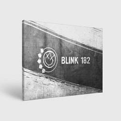 Холст прямоугольный Blink 182 - grey gradient по-горизонтали, цвет: 3D-принт