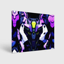 Холст прямоугольный Cyberpunk purple armor, цвет: 3D-принт