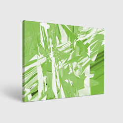 Холст прямоугольный Color white green, цвет: 3D-принт