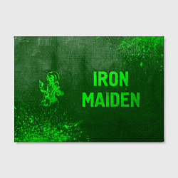 Холст прямоугольный Iron Maiden - green gradient по-горизонтали, цвет: 3D-принт — фото 2