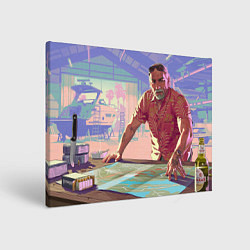 Холст прямоугольный Брайан Хедер Gta 6, цвет: 3D-принт