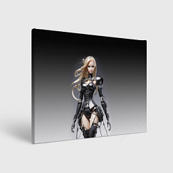 Холст прямоугольный Cyber sexy Barbie - fantasy cyberpunk ai art, цвет: 3D-принт