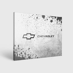 Холст прямоугольный Chevrolet - white gradient по-горизонтали, цвет: 3D-принт