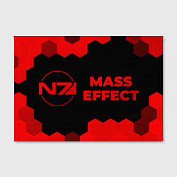 Холст прямоугольный Mass Effect - red gradient по-горизонтали, цвет: 3D-принт — фото 2