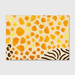 Холст прямоугольный Золотистые пятна жирафа, цвет: 3D-принт — фото 2