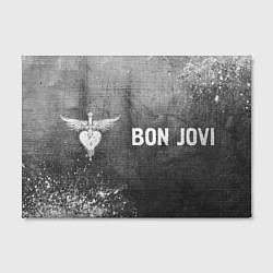 Холст прямоугольный Bon Jovi - grey gradient по-горизонтали, цвет: 3D-принт — фото 2