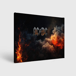 Картина прямоугольная ACDC металлический лого
