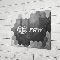 Холст прямоугольный FAW - grey gradient по-горизонтали, цвет: 3D-принт — фото 2