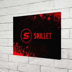 Холст прямоугольный Skillet - red gradient по-горизонтали, цвет: 3D-принт — фото 2