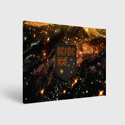 Картина прямоугольная ACDC в стиле нашивки