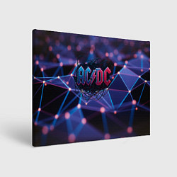 Картина прямоугольная ACDC лого в градиенте