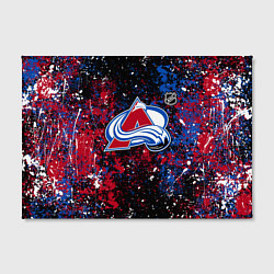 Холст прямоугольный Colorado Avalanche NHL black, цвет: 3D-принт — фото 2