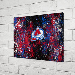 Холст прямоугольный Colorado Avalanche NHL black, цвет: 3D-принт — фото 2
