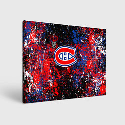Холст прямоугольный Montreal Canadiens NHL black, цвет: 3D-принт
