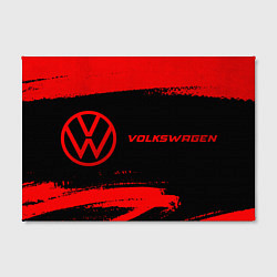 Холст прямоугольный Volkswagen - red gradient по-горизонтали, цвет: 3D-принт — фото 2