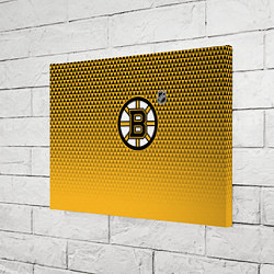 Холст прямоугольный Бостон Брюинз - паттерн треугольников, цвет: 3D-принт — фото 2